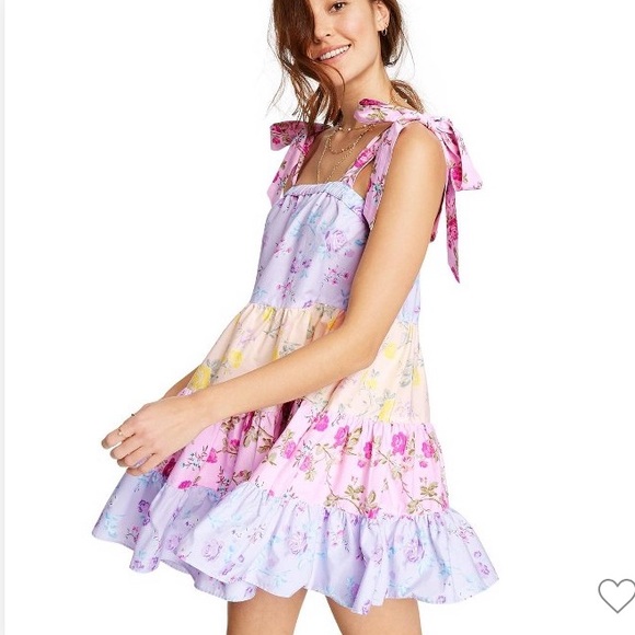 LoveShackFancy for Target Jeanne Tie-Strap Dress - Picture 2 of 9